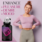 Female Libido Booster for Women - Increase Passion, Desire & Excitement - Relieve Stress, Reduce Dryness & Heighten Sensitivity, Her's Hornygoatweed Energy Supplement for Women in the Mood Enhancer