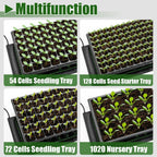 2 Pack Seedling Heat Mat for Seed Starting Plants Germination, 10"x20.5"