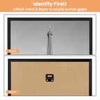 upsimples 16x24 Poster Frame, Easy Slide-In Assembly, Black, 3 Pack