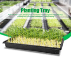 RooTrimmer 10 Pack 1020 Trays, Extra Thick Heavy Duty Seed Starting Trays - No Holes, No Leak, Reusable Propagation Flats for Microgreens, Seedlings, Plant Germination, Fodder and Transplant