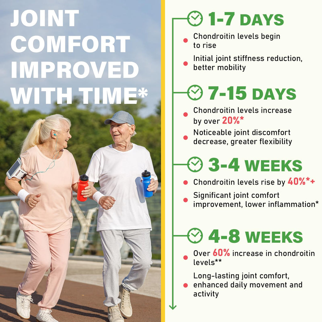 Glucosamine Chondroitin Gummies, 4200mg Extra Strength Joint Supplements Glucosamine Chondroitin with MSM & Elderberry for Joint Health, Flexibility, Immune Support for Adults, Men & Women, 180 Count