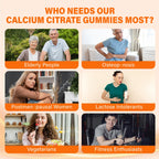 Calcium 1200 mg with Vitamin D3 Supplement for Adults - Calcium Gummies with 5000iu Vitamin D3, K2, B6, B12, Magnesium & Zinc - Calcium Supplement for Women Men - Easy to Digest, Vegan (1 pack)