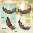 LC LCdecohome Squirrel Garden Décor Hanging Statue 7.75 * 3.75 * 3.25 Inch