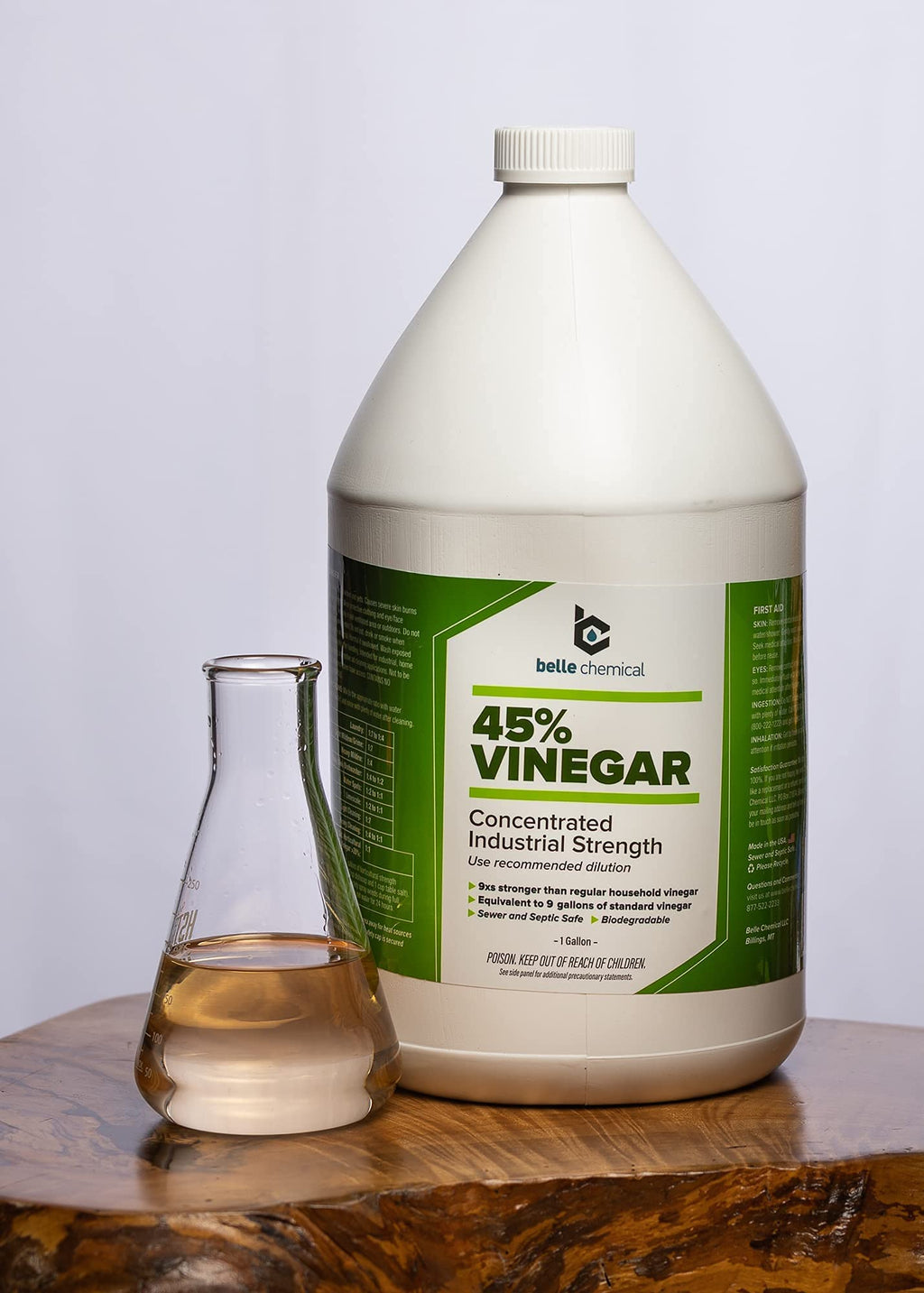 45% Pure Vinegar - Concentrated Industrial Grade (1-Gallon)