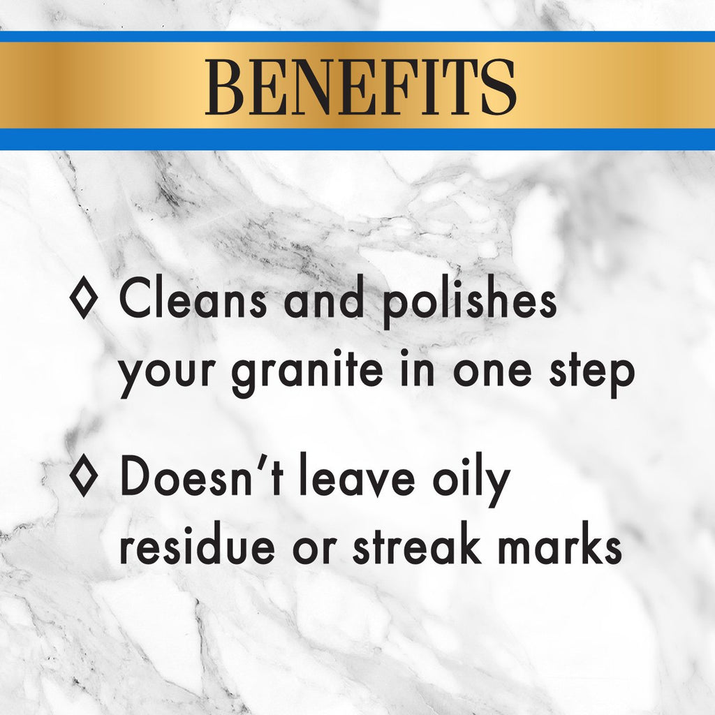 Stone Care International Daily Cleaner/Polish & Sealer Stone Care Kit for Granite, Quartz, Quartzite, Limestone Countertops - No residue, Superior Protection