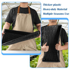 10-Pack Heavy-Duty 1020 Seed Trays – Durable, Thick Plastic Flats for Seed Starting, Microgreens & Transplanting – Fits 7.3'' Humidity Dome and 4'' Planter (21" x 11", 2.76" Deep, No Drain Hole)
