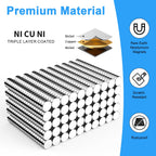 Mini Magnets for Crafts, Caturledas 1000 Pack 3x1mm Small Round Magnetic Rare Earth Neodymium Magnet, Silver