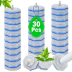 30 Count Toilet Wand Refills for Clorox, 4X Cleaning Power Toilet Bowl Cleaner Refill Pads for Clorox Wand System, Disposable Toilet Brush for Bathroom Cleaning，Light Scent