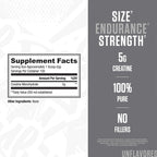 RYSE Creatine Monohydrate Powder - Unflavored - Supports Men & Women Lean Muscle Growth, Strength, Power, and Endurance - Helps Reduce Fatigue and Improve Workout Recovery - 100 Servings.