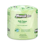 Marcal Pro Toilet Paper 100% Recycled - 2 Ply, White Bath Tissue, 242 Sheets Per Roll - 48 Individually Wrapped Rolls Per Case Green Seal Certified Toilet Paper 03001