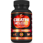 Creatine HCL Capsules with HMB - Workout Supplement for Men & Women, Muscle Builder, Endurance, Strength, Superior to Monohydrate: Instantized for Max Absorption, No Load, No Bloat, 180 Vegan Capsules