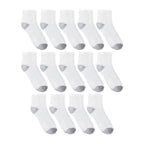 Hanes Womens Value Pack, Ankle Soft Moisture-wicking Socks, Available In 10 And 14-packs, White - 14 Pack, 5-9 US