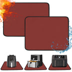 Amerbro Heat Resistant Mats for Countertop - Fireproof 16x24in Heat Resistant Mats for Air Fryer - Kitchen Countertop Protector for Air Fryer, Coffee Maker, Stand Mixer, Toaster, Oven 2PCS - Red