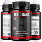 Testo Dark Capsules, Official TestoDark Pills with All Natural Ingredients, Testo Dark Advanced Overall Health & Wellness Vitamin Supplement Formula for Max Strength Multivitamin Support (60 Capsules)