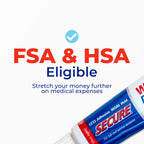 Secure Denture Adhesive Cream for Uppers, Lowers & Partials – Waterproof Seal & Zinc Free – Food Grade Ingredients - Less Adhesive, More Hold - Tube Lasts Up to 8 Weeks – 1.4 oz (8 Pack)