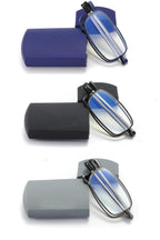 sevenplus 3 Pack Reading Glasses Blue Light Blocking, Anti UV Glare, Foldable Computer Spring Hinge Readers for Women Man 2.50X