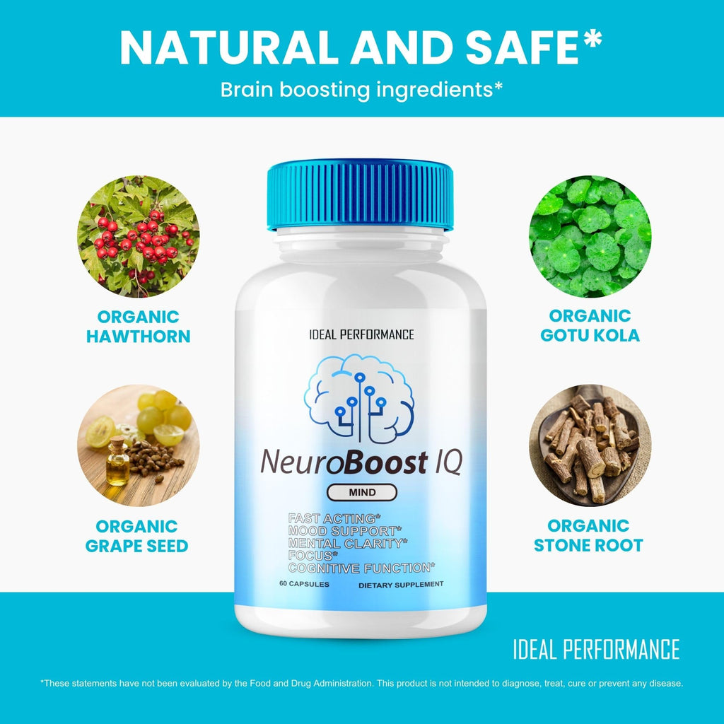(5 Pack) Neuro Boost IQ Supplement Brain Pills Mind Ben Carson Neurobooster Neuroboostiq (300 Capsules)