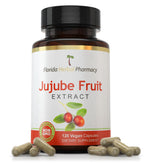 Florida Herbal Pharmacy, Jujube Fruit Extract Supplement Capsules 10:1 (120 Capsules) Two Months Supply