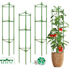 Fabulas 3 Pack Tomato Cages - Tomato Trellis Plant Support Stake Cage for Garden and Pots, Adjustable Tomato Plant Cage Tall Up to 48 Inch for Raised Garden Bed Outdoor Climbing Plants Vegetables