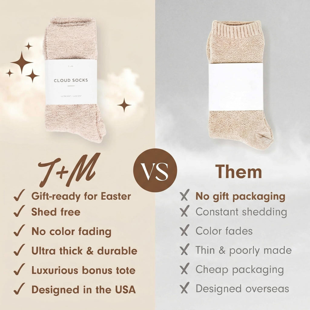 Unboxme Gifts Sweet Dreams Nylon Cloud Socks - Ultra Soft Warm Cozy Sleep & Lounge Socks for Women & Men - Plush Cold Weather Comfort Socks (Nylon Grey)