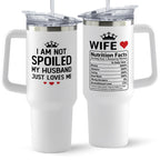 KatAndNat Gifts for Wife - Wife Gifts for Her - Wedding Anniversary for Women, Birthday, Valentines, Mothers Day, Christmas Gift for Her - Romantic Love Gift ideas - 40 Oz Stainless Steel Tumbler