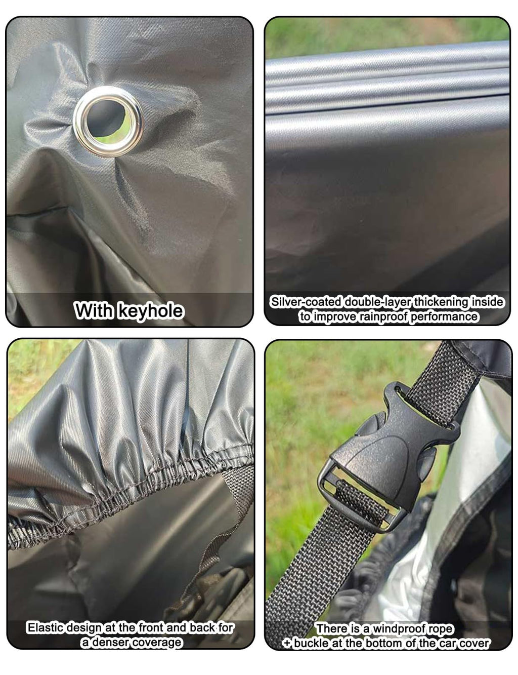 Electric Scooter Cover, Universal Scooter Cover, Waterproof Sun, Tear Proof Night Reflective and Lock-Holes&Storage Bag for With Seat or Without Foldable Kick Scooter(Without Seat,51"(L)x45"(H))