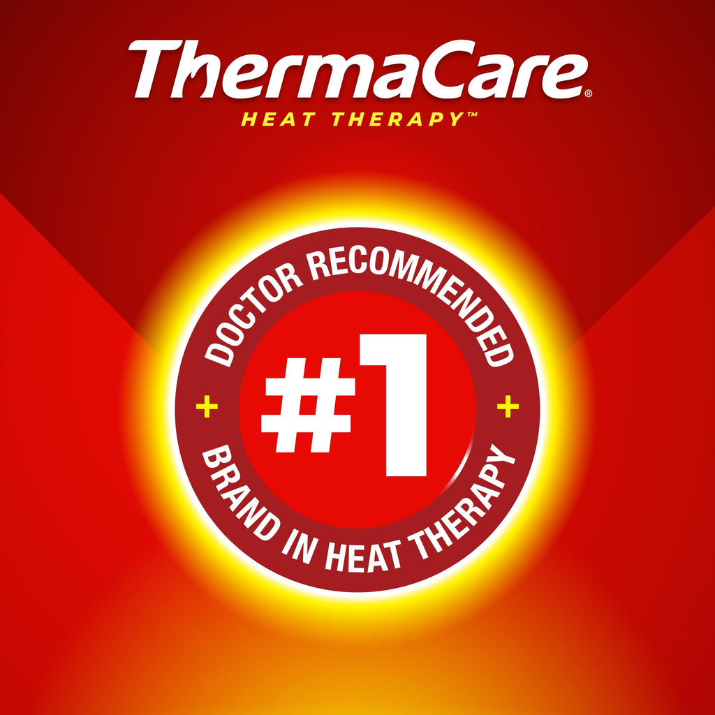 ThermaCare Menstrual Heating Pads for Cramps & Back Pain Relief - Adhesive Heat Wraps for Period Pain - Portable, Drug-Free Heat Therapy for Daily Comfort & Discreet Wear - Up to 8 Hours - 6 Count