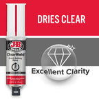 J-B Weld 50112 ClearWeld 5 Minute Set Epoxy Syringe - Clear - 25 ml, 25ml