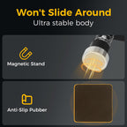 Helping Hands Clamp Metal, Adjustable Third Hand Soldering Holder Stand For Electronics, Hobby DIY, Craft, Jewelry, PCB Repair Solder Aid Station (Yellowblack, small)