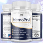 Memopryl Brain Capsules, Official Memopryl Pills with All Natural Ingredients, Advanced Formula Memo Pryl Health and Wellness Support Supplement Pills with Maximum Strength Multivitamins (60 Capsules)
