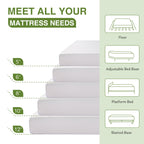 EGOHOME Full Size Memory Foam Mattress 8 Inch, Green Tea, Medium Firm