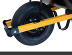 True Temper Wheelbarrow with Pneumatic Tire and Steel Handles, 6 Cu. Ft