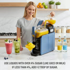 Lifecreek 98oz Slushie Machine for Home with No Ice Needed, 6 Preset Programs, Self-Cleaning Function, Quiet Operation, Perfect for Making Frozen Margaritas, Milkshakes, Smoothies, Frappes,Blue