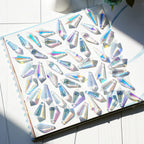 50pcs 38mm Suncatcher Crystal Icicle Prisms Pendant Icicle Chandelier Decor