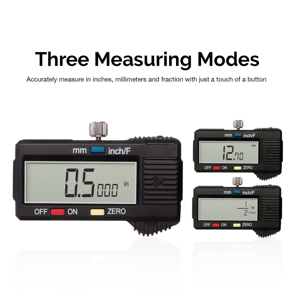 NEIKO 01408A 8” Electronic Digital Caliper Extra Large Display | 0-8 Inches | Inch/Fractions/Millimeter Conversion | Polished Stainless Steel