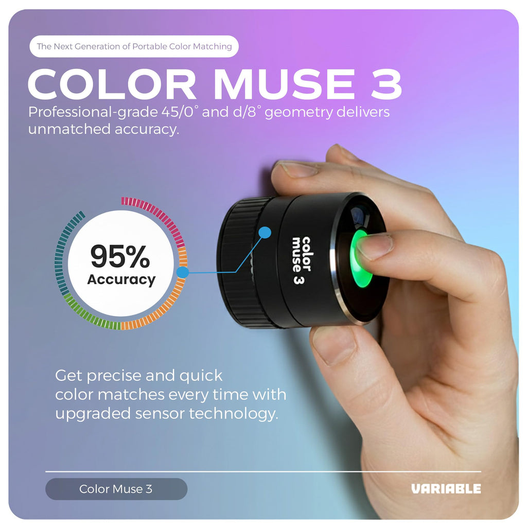 COLOR MUSE 3 Portable Color Matching and Paint Scanner Device with ...