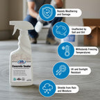 Rain Guard Concrete Sealer Spray 16 oz | Ready to Use | Natural Finish | Deep Penetrating Protection Against Water and Salt Damage for All Concrete Surfaces | Silane/Siloxane Waterproofer