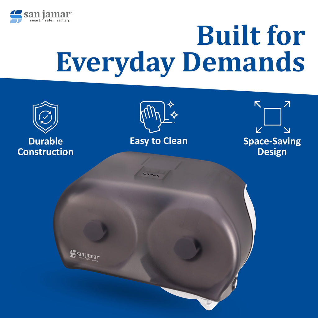 San Jamar Versatwin Tissue Dispenser R3600TBK - 1 Each