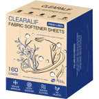 CLEARALIF laundry Fabric Softener Sheets, Fresh Linen Scent, 160 Loads, Eco Friendly, Great For Travel, Apartments, Dorms.