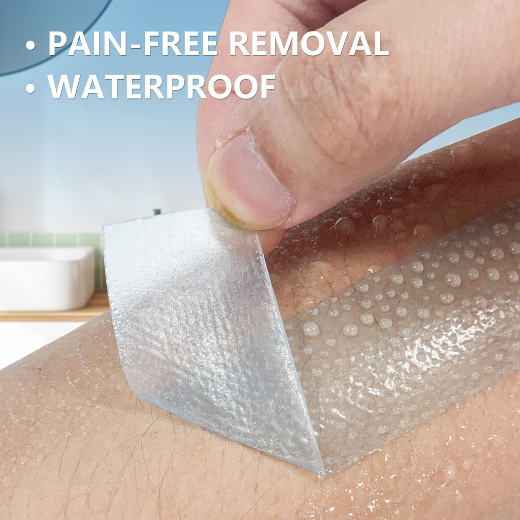 Ceeport Silicone Tape 1 Roll Medical Waterproof for Sensitive Skin, Pre-Cut