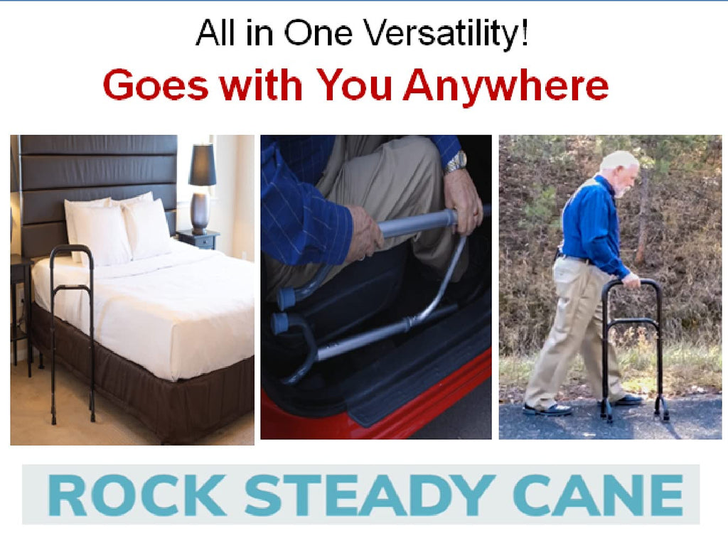 Hip, Knee, Surgery Recovery Aid – Helps You Recover Faster from Surgeries and Injuries. Fully Adjustable Walking Cane Keeps You Moving, Increasing Circulation and Flexibility