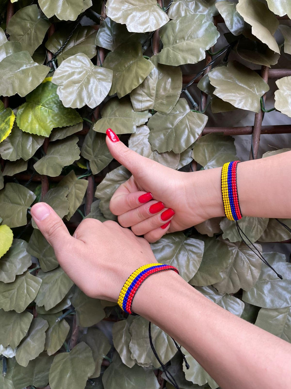 Handmade Colombian Bracelet/Band - Colombian Culture - Couples Bracelet - Made with Miyuki Beads - Woven and crafted in Colombia