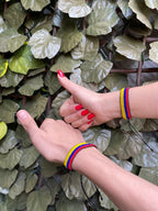 Handmade Colombian Bracelet/Band - Colombian Culture - Couples Bracelet - Made with Miyuki Beads - Woven and crafted in Colombia