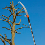 14FT Pole Saw for Tree Trimming 2-in-1 Hand Saw Steel Blade Extension Pole