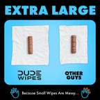 DUDE Wipes - Flushable Wipes Travel Package, Extra Large - Unscented - with Vitamin E & Aloe - Septic and Sewer Safe, 18 Count (Pack of 72)