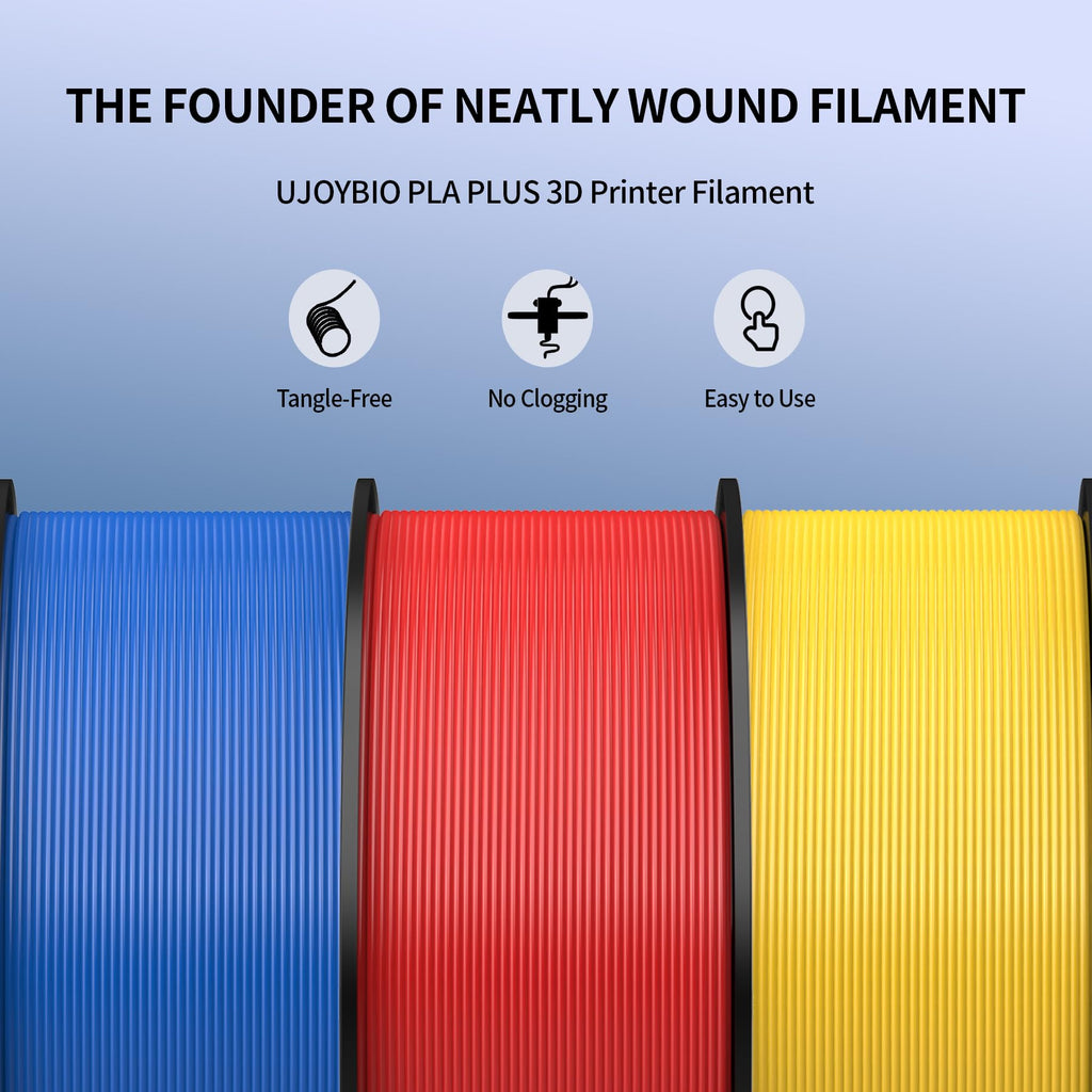 UJOYBIO Hyper PLA+ 3D Printer Filament, High Toughness PLA Plus 3D Printing Filament 1.75mm, Enhanced Strength, Compatible with Bambu Lab & Most FDM 3D Printers, 1kg Spool (Iris Purple)