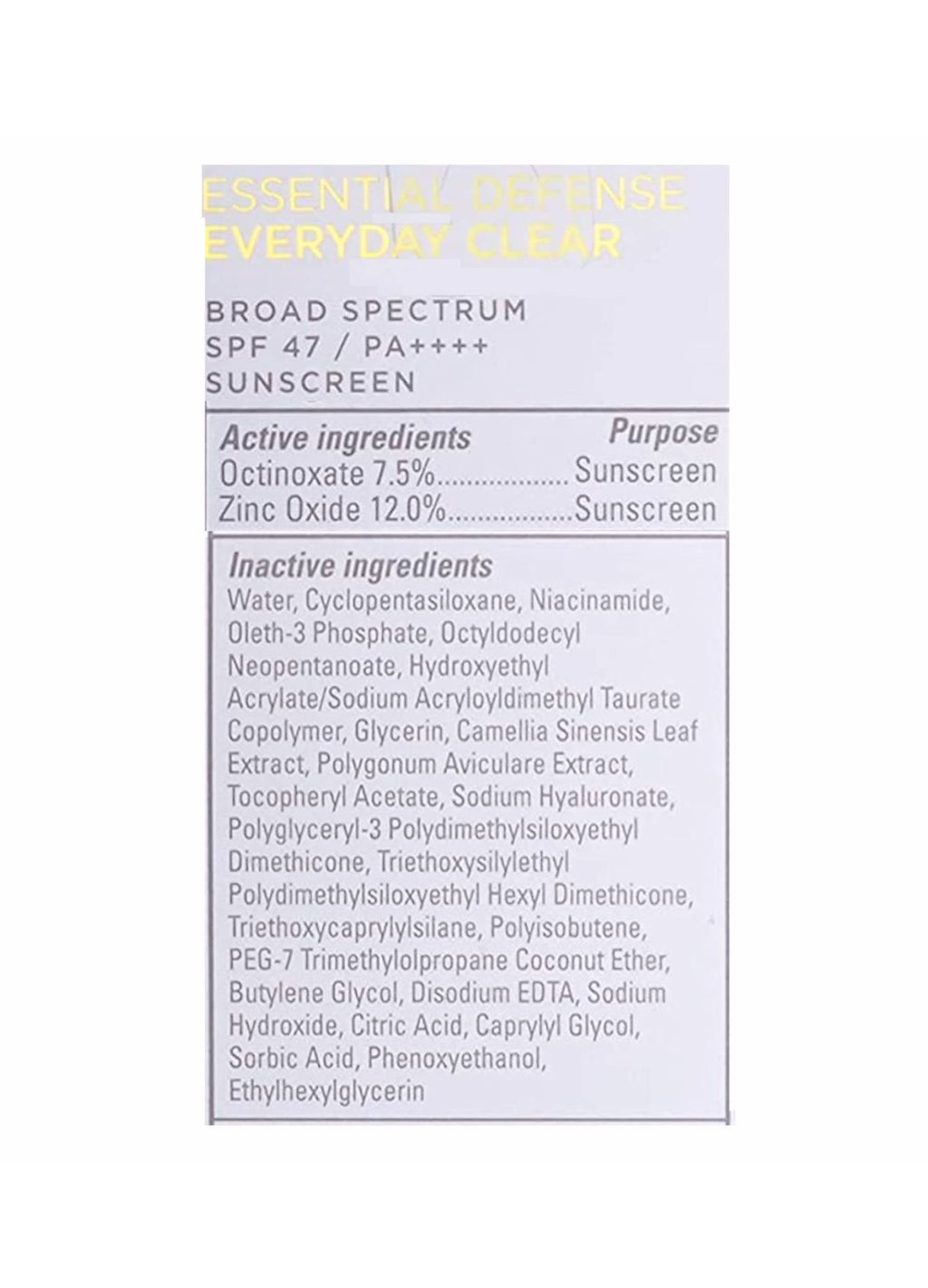 SkinMedica Essential Defense Everyday Clear SPF 47 Sunscreen for Face - This Lightweight, Facial Sunscreen is Ideal for Oily and/or Combination Skin, 1.85 Oz