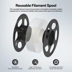 ANYCUBIC PC Filament 1.75mm, Tough and Long-Lasting Polycarbonate 3D Printer Filament, Accuracy +/- 0.02mm, Fit Most FDM 3D Printer, 1KG Spool, Black