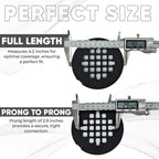 LXLOTUS 4 ¼” Matte Black Snap-in Shower Drain Cover - Premium Round Black Grate Replacement - 4.25" OD Strainer - Easy Install - Durable Solid Brass Construction