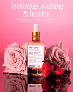 Truly Beauty Soft Serve After Shave Oil | Hydrating Treatment for Ingrowns & Irritation | Peptides, Hyaluronic Acid & Strawberry Extract | Soothes & Smooths Skin | Strawberry Vanilla Scent (3.1 Fl Oz)